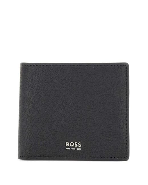 Boss Black Lewys Hammered-Effect Wallet for men