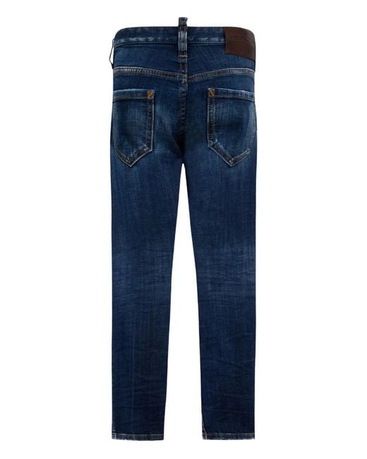 DSquared² Blue Dark Smoker Skinny Jeans