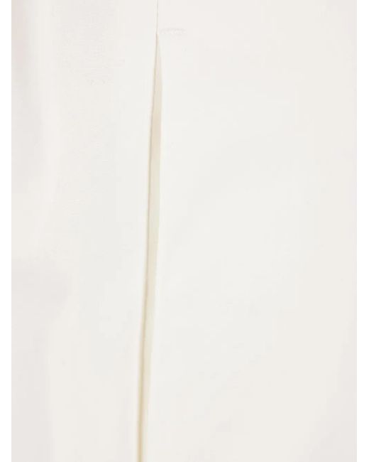 Jil Sander White Cotton Trousers