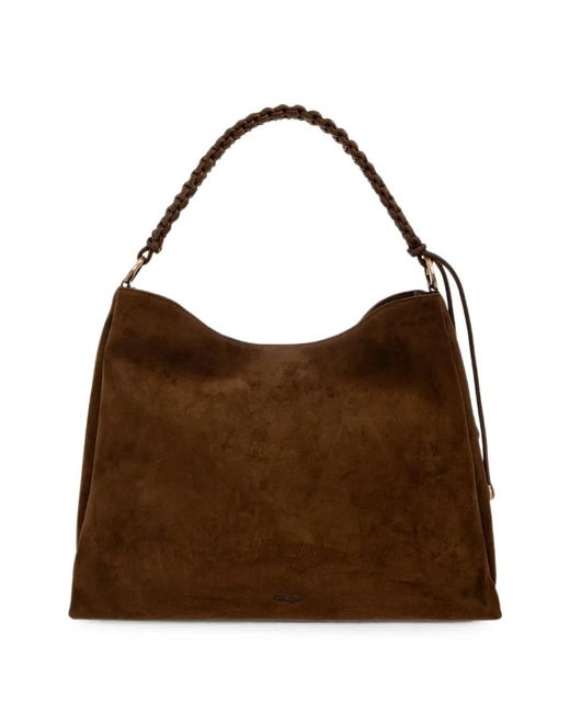 Cult Gaia Brown Osa Braided-Strap Tote Bag