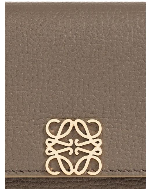 Loewe Brown Anagram Small Leather Wallet