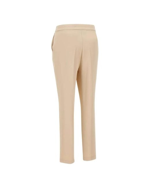 Kaos Natural Elasticated-Back Trousers