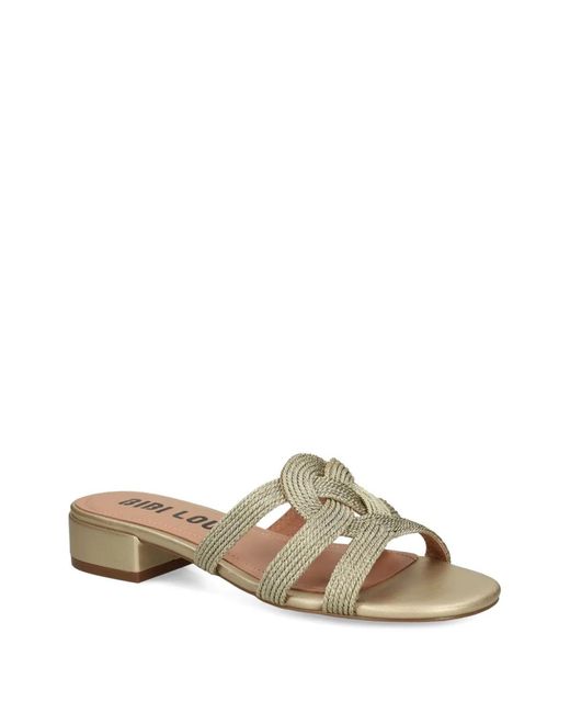 Bibi Lou Metallic Leather Sandals