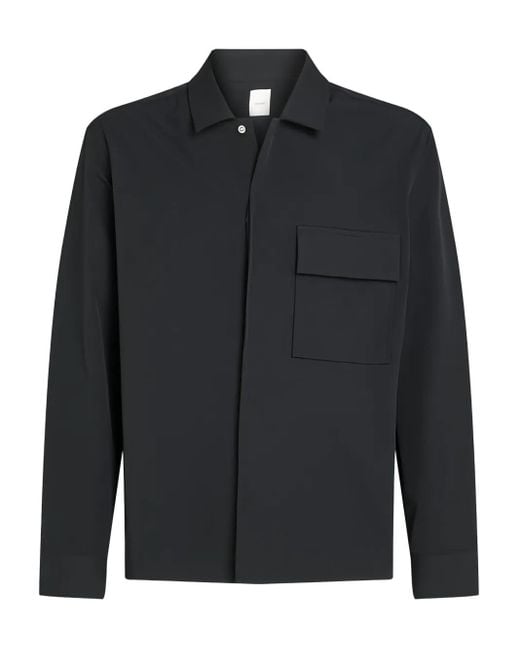 メンズ Calvin Klein チェストポケット シャツ Black