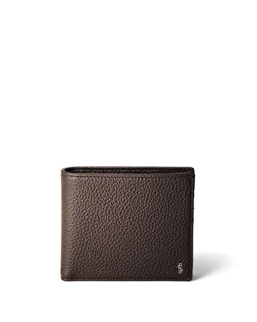 Serapian Brown Cachemire Leather Billfold Wallet for men