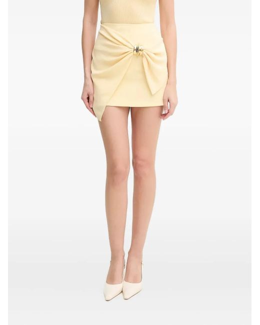 Elisabetta Franchi ギャザーディテール スカート Natural