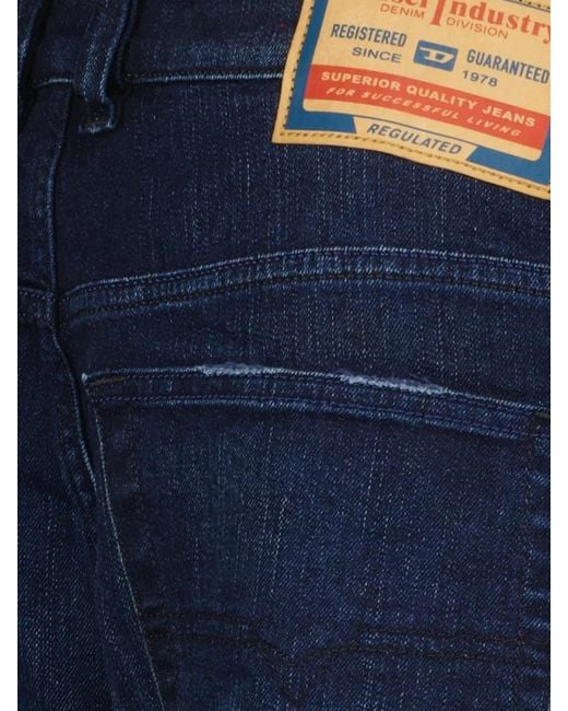 DIESEL Blue D-Vyl Five-Pocket Jeans for men