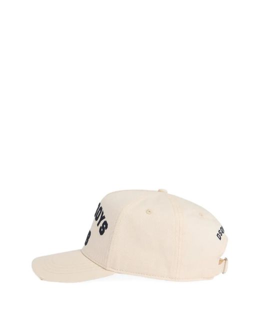 DSquared² Natural Baseball Gabardine Cap for men