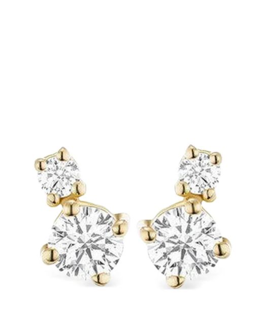 Melissa Kaye Metallic Puces D'Oreille En Or 18Ct Ornées De Diamants