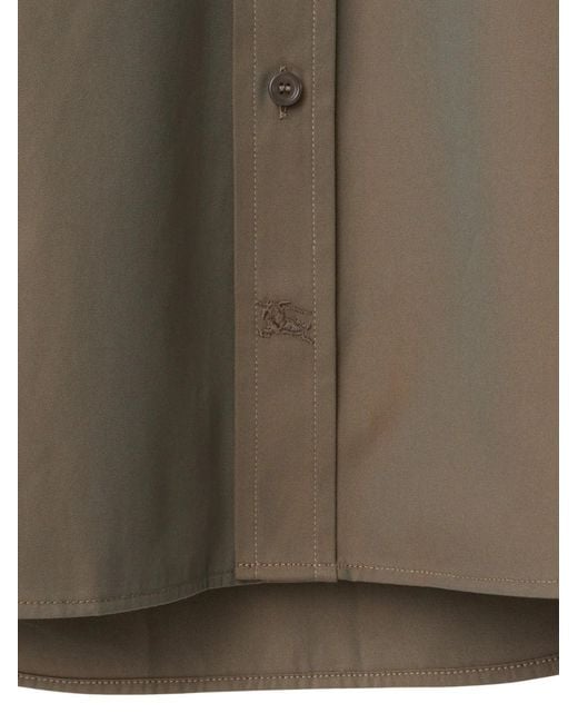 Burberry Brown Flap-Pocket Cotton Shirt for men