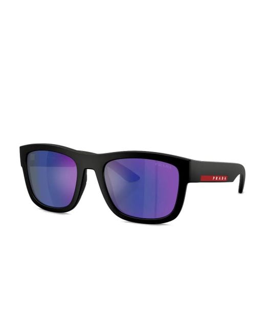 Prada Linea Rossa Blue Square-Frame Sunglasses for men