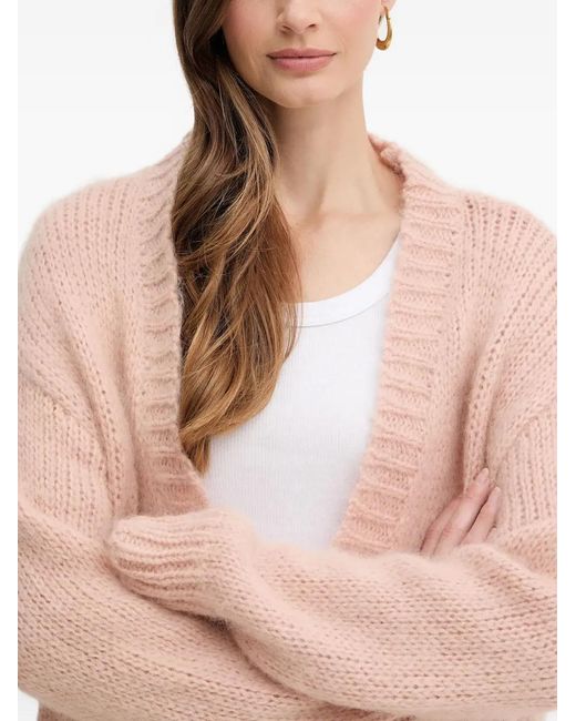 Silvian Heach Natural Button-Fastening Cardigan