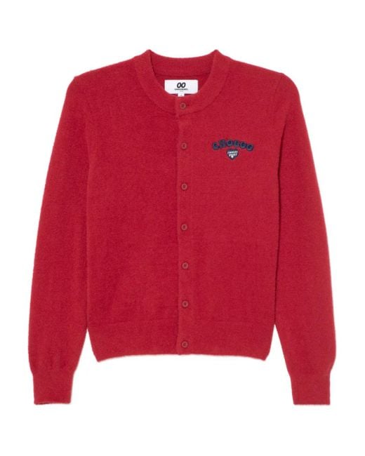 Chocoolate ロゴ カーディガン Red