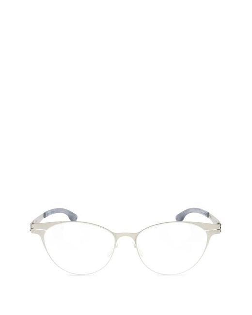Ic! Berlin Natural Bossa Nova Oval-Frame Glasses
