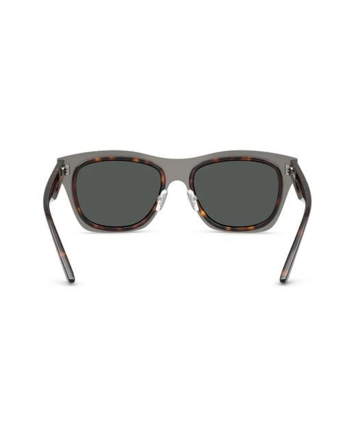Versace Gray Tortoiseshell-Effect Sunglasses for men