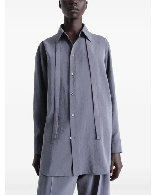 Lemaire デタッチャブルタイ シャツ Purple