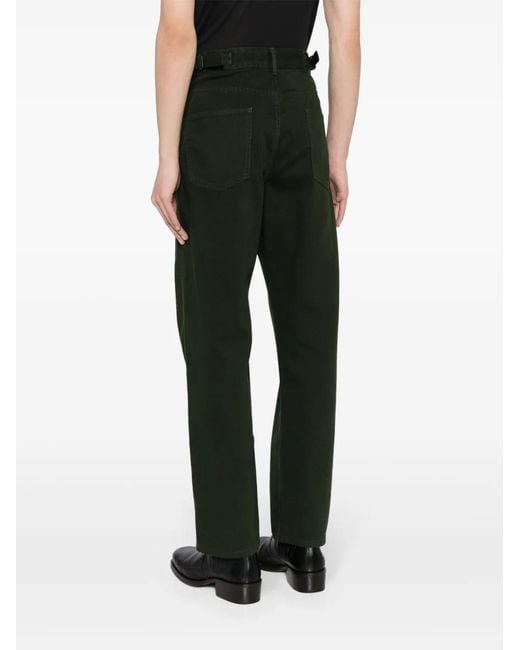 メンズ Lemaire ミッドライズ ストレートジーンズ Black