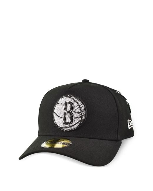 KTZ Black Brooklyn Nets 59Forty Baseball Cap for men
