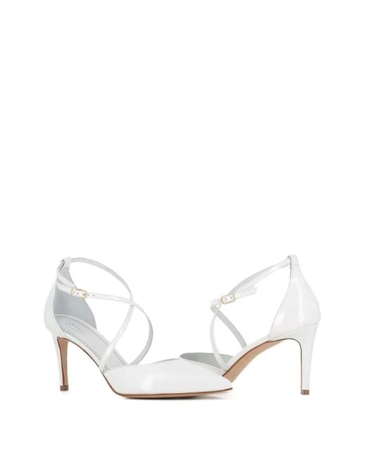 Antonio Barbato Maestri Veneziani White Pointed-Toe Leather Pumps