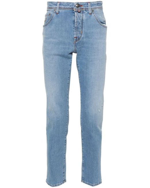 Jacob Cohen Blue Scott Low-rise Slim-fit Jeans for men