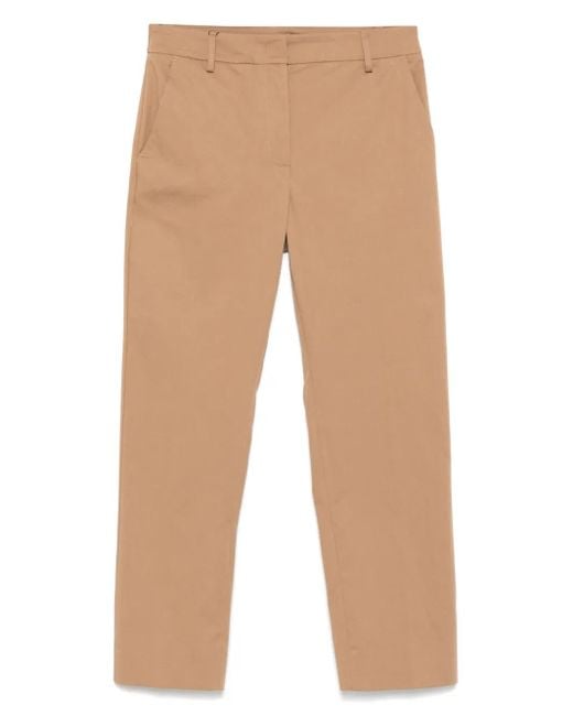 Weekend by Maxmara Broek Van Stretch-Katoen in het Natural