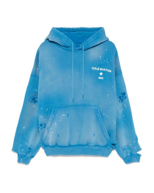 Cole Buxton Blue 1992 Hoodie for men