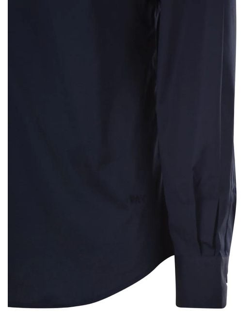Fay Blue Long-Sleeves Shirt for men
