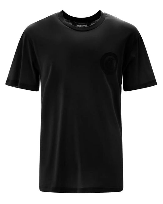 メンズ Just Cavalli ロゴ Tシャツ Black