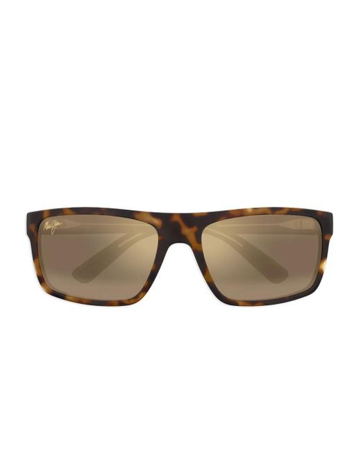 Maui Jim Brown Eckige Sonnenbrille