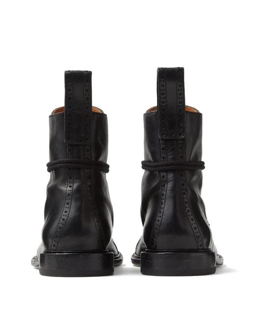Versace Black Billy Leather Boots for men