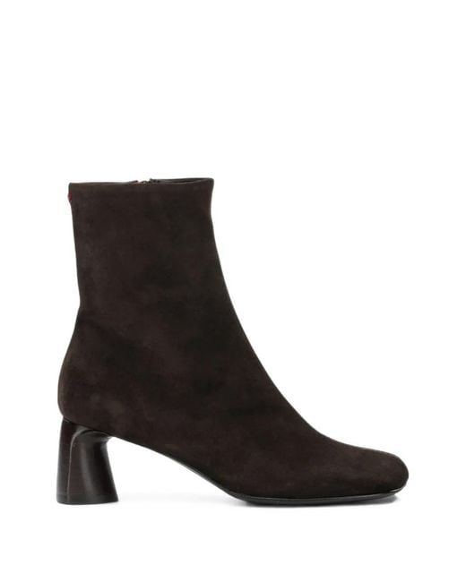 Halmanera Black Suede Ankle Boots