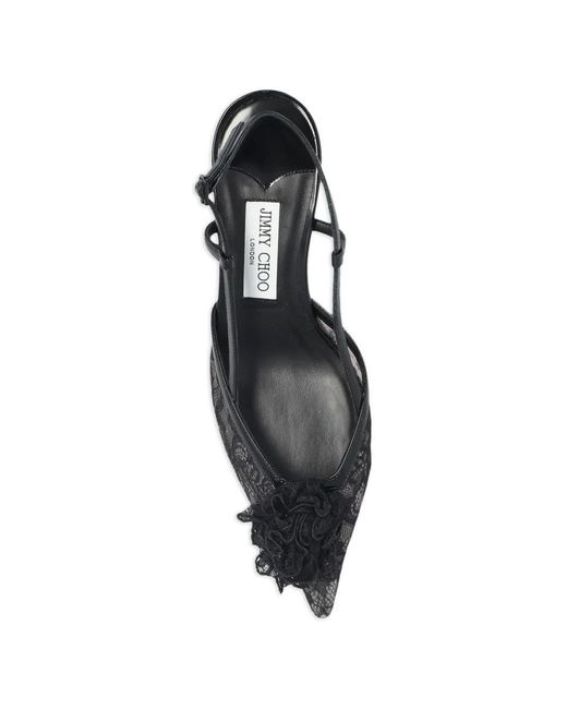 Jimmy Choo Black Mimmi Slingback Pumps