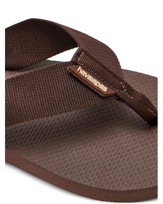 Havaianas Brown Urban Basic Ribbon Strap Flip-Flops for men