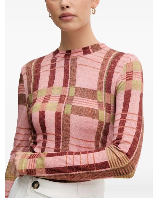 Barbour White X Farm Rio Plaid-Pattern Sweater