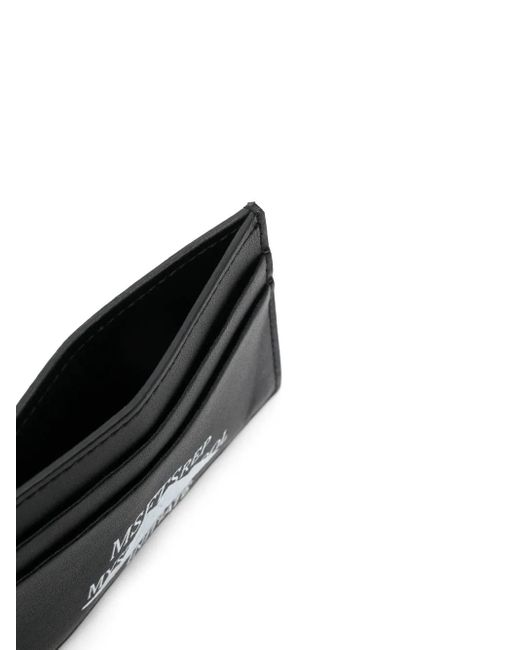 Msftsrep Black Logo-Print Card Holder for men