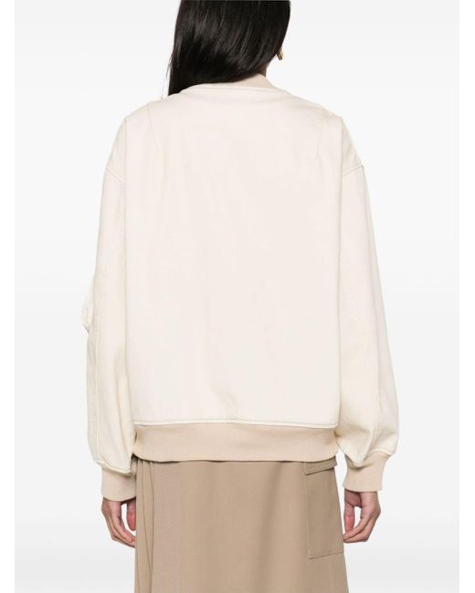 Semicouture Natural Rosaline Twill Bomber Jacket