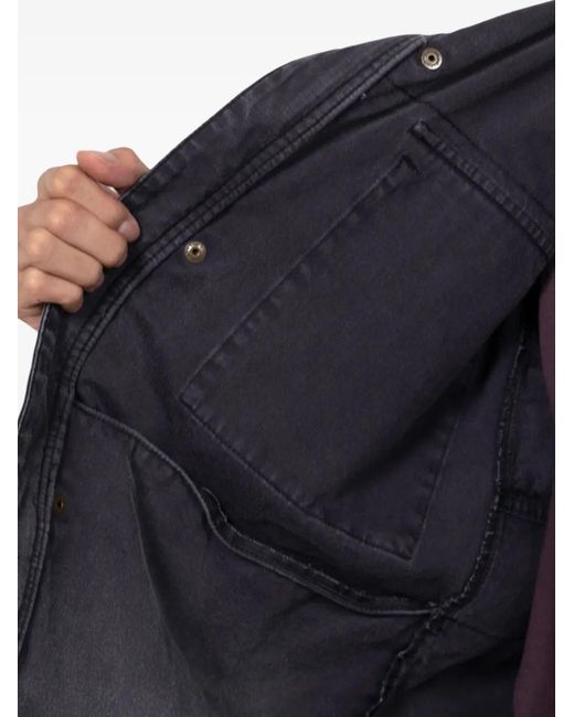 KAMIYA Gray Flap-Pocket Denim Jacket for men
