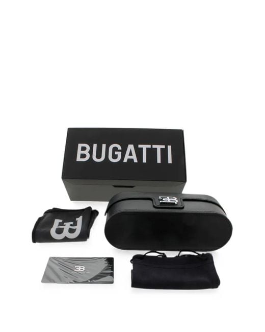 Bugatti Black Square-Frame Sunglasses for men