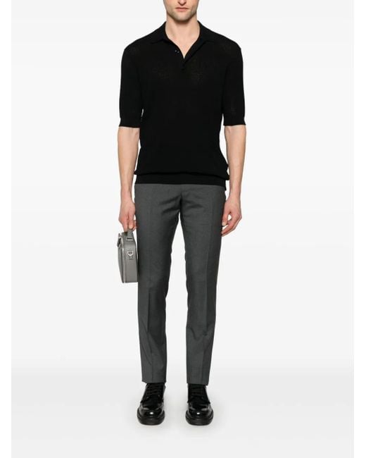 Incotex Gray Wool Trousers for men