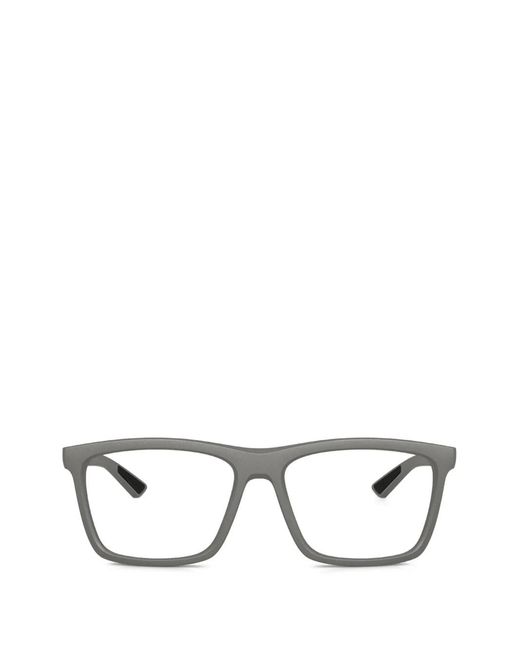 Prada Linea Rossa Gray Ps 01Tv Rectangle-Frame Glasses