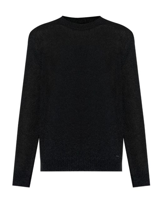 DSquared² Black Crew-Neck Sweater for men