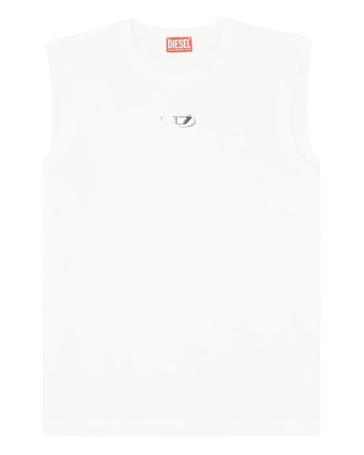 DIESEL White T-Bisco-Iod Tank Top for men