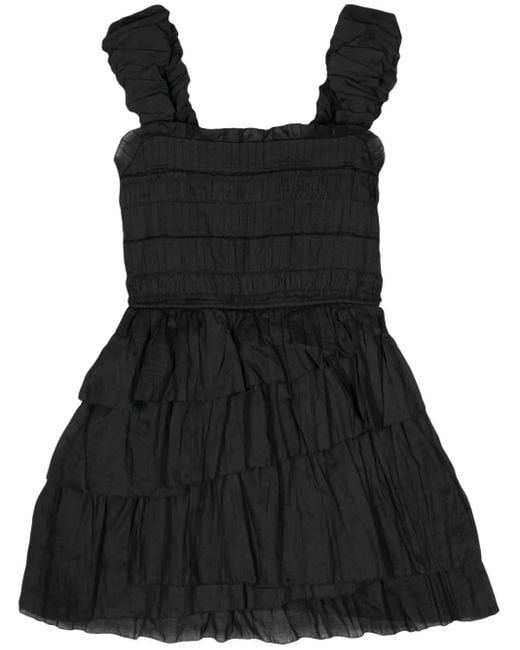 Sea Cole Gesmockte Jurk in het Black