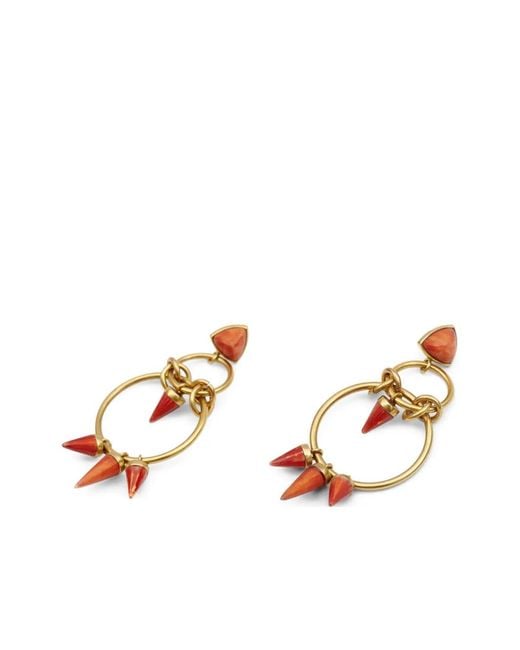 Isabel Marant White Be With You Earrings