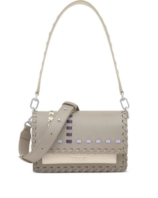 Tous White Small Audree Pasadas Shoulder Bag