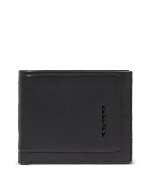 Portafoglio Con Stampa di Piquadro in Black