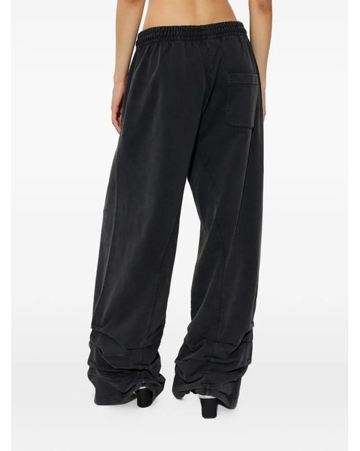 AVAVAV Black Smock Detailed Track Pants