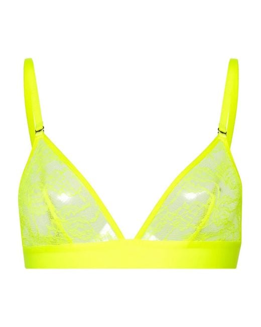 Maison Close Yellow Flashback Néon Triangle Bra