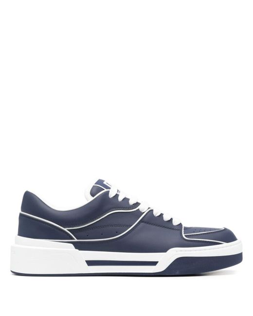 Dolce & Gabbana Blue New Roma Leather Sneakers for men