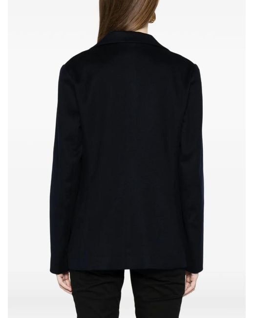 Kiton Black Blazer À Simple Boutonnage